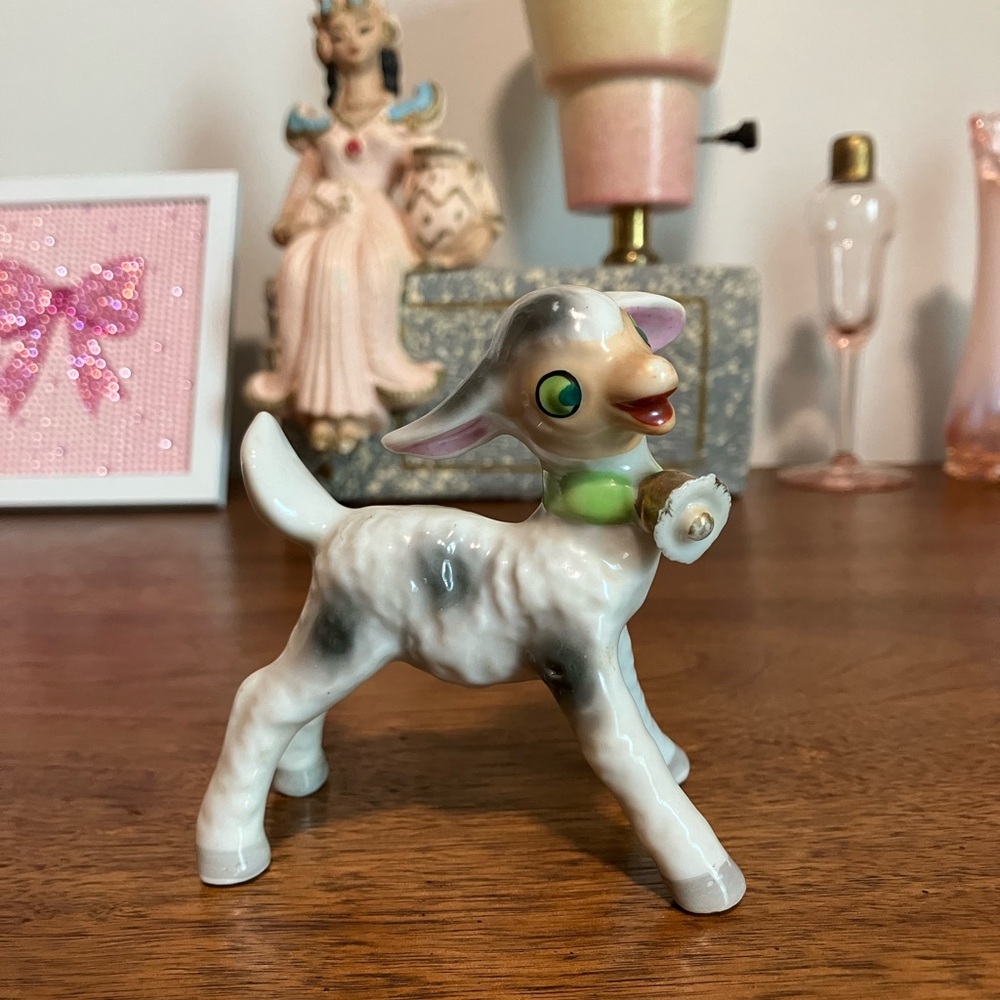 Vintage Ceramic Lamb Figurine